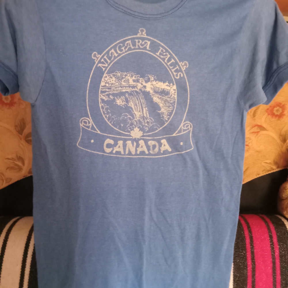 Vintage Canada Niagara Falls Blue Graphic Tee